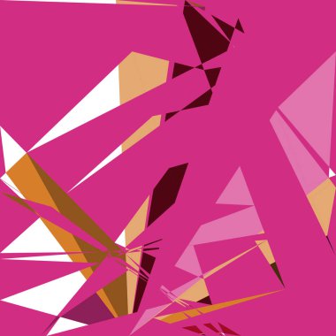 Geometrik soyutlama üretken sanat arkaplan çizimi