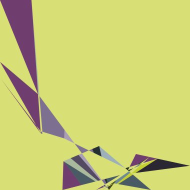 Geometrik soyutlama üretken sanat arkaplan çizimi