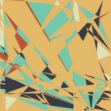 Geometrik soyutlama üretken sanat arkaplan çizimi