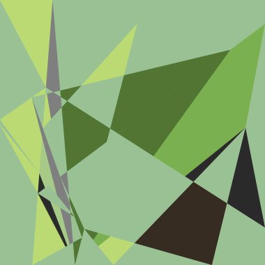 Geometrik soyutlama üretken sanat arkaplan çizimi