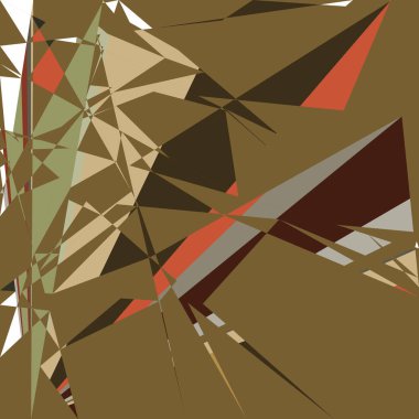 Geometrik soyutlama üretken sanat arkaplan çizimi