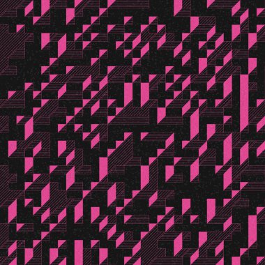 Edward Zajec 'in 1971' deki Il Cubo 'sunun uygulanması. Esasen 8 taştan oluşan bir Truchet fayans seti ve yerleştirme sanatı illüstrasyonu için kurallar