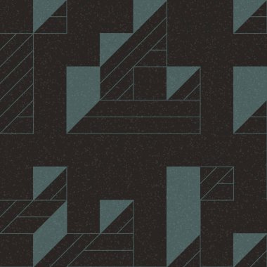 Edward Zajec 'in 1971' deki Il Cubo 'sunun uygulanması. Esasen 8 taştan oluşan bir Truchet fayans seti ve yerleştirme sanatı illüstrasyonu için kurallar