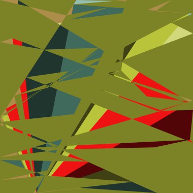 Geometrik soyutlama üretken sanat arkaplan çizimi