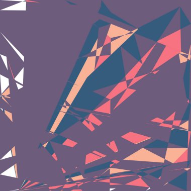 Geometrik soyutlama üretken sanat arkaplan çizimi