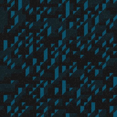 Edward Zajec 'in 1971' deki Il Cubo 'sunun uygulanması. Esasen 8 taştan oluşan bir Truchet fayans seti ve yerleştirme sanatı illüstrasyonu için kurallar