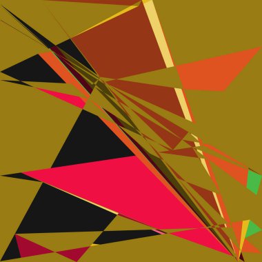 Geometrik soyutlama üretken sanat arkaplan çizimi