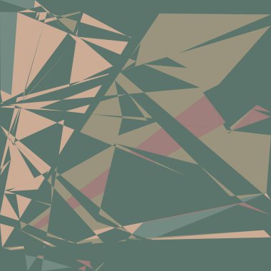 Geometrik soyutlama üretken sanat arkaplan çizimi