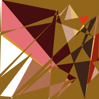 Geometrik soyutlama üretken sanat arkaplan çizimi