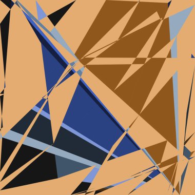 Geometrik soyutlama üretken sanat arkaplan çizimi