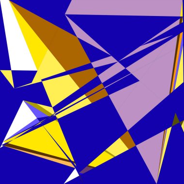 Geometrik soyutlama üretken sanat arkaplan çizimi