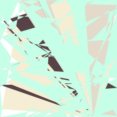 Geometrik soyutlama üretken sanat arkaplan çizimi