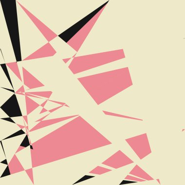 Geometrik soyutlama üretken sanat arkaplan çizimi