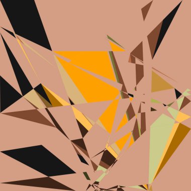 Geometrik soyutlama üretken sanat arkaplan çizimi