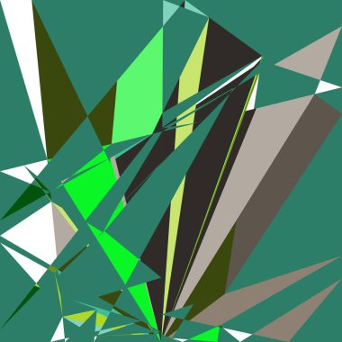 Geometrik soyutlama üretken sanat arkaplan çizimi