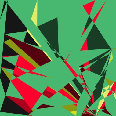 Geometrik soyutlama üretken sanat arkaplan çizimi