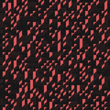 Edward Zajec 'in 1971' deki Il Cubo 'sunun uygulanması. Esasen 8 taştan oluşan bir Truchet fayans seti ve yerleştirme sanatı illüstrasyonu için kurallar