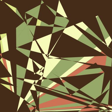 Geometrik soyutlama üretken sanat arkaplan çizimi