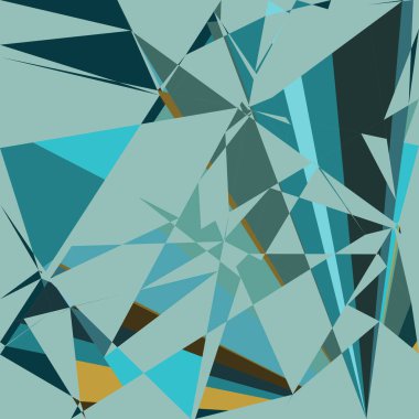 Geometrik soyutlama üretken sanat arkaplan çizimi