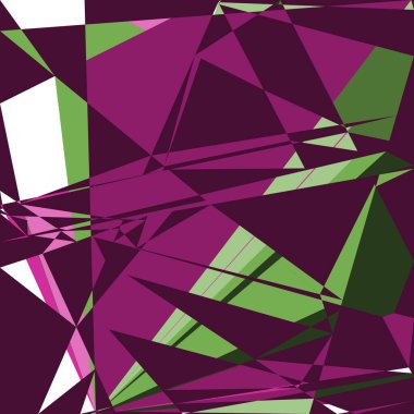 Geometrik soyutlama üretken sanat arkaplan çizimi