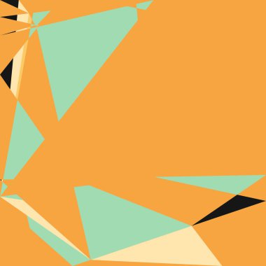 Geometrik soyutlama üretken sanat arkaplan çizimi