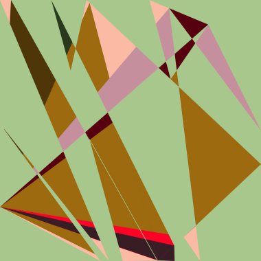 Geometrik soyutlama üretken sanat arkaplan çizimi