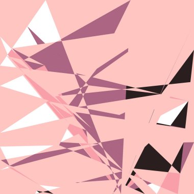 Geometrik soyutlama üretken sanat arkaplan çizimi