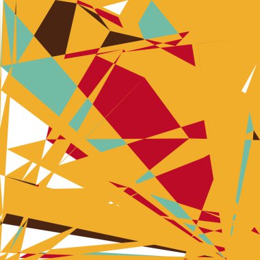 Geometrik soyutlama üretken sanat arkaplan çizimi