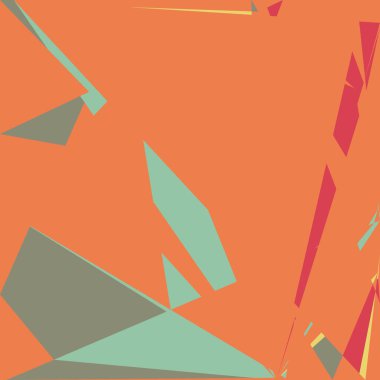 Geometrik soyutlama üretken sanat arkaplan çizimi