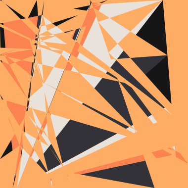 Geometrik soyutlama üretken sanat arkaplan çizimi