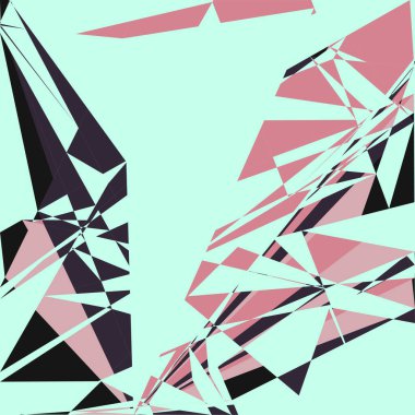 Geometrik soyutlama üretken sanat arkaplan çizimi