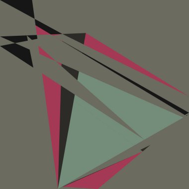 Geometrik soyutlama üretken sanat arkaplan çizimi