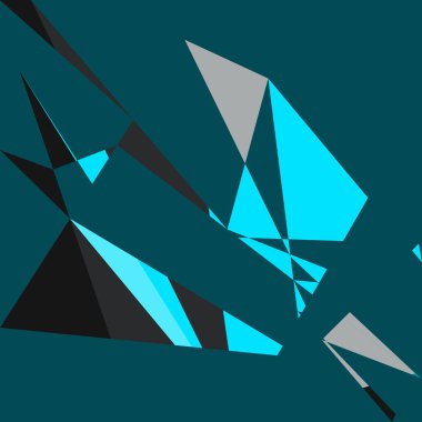 Geometrik soyutlama üretken sanat arkaplan çizimi