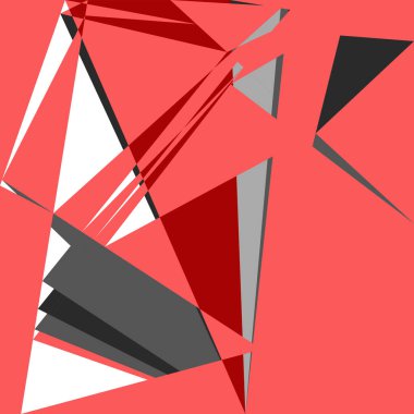 Geometrik soyutlama üretken sanat arkaplan çizimi