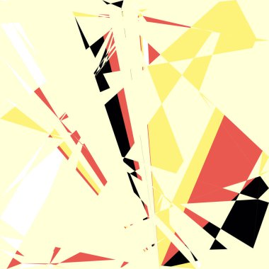 Geometrik soyutlama üretken sanat arkaplan çizimi