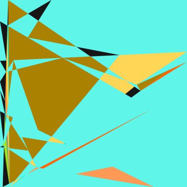 Geometrik soyutlama üretken sanat arkaplan çizimi