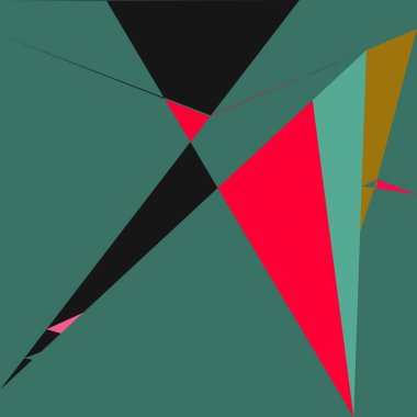 Geometrik soyutlama üretken sanat arkaplan çizimi