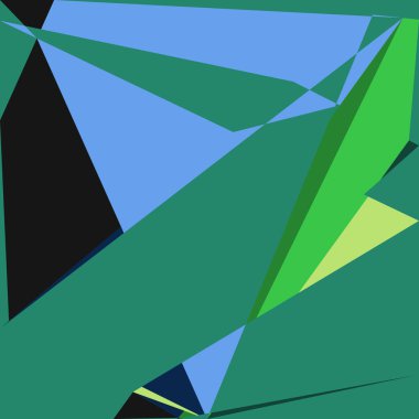 Geometrik soyutlama üretken sanat arkaplan çizimi