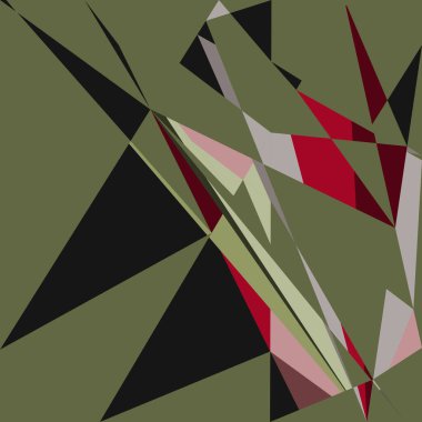 Geometrik soyutlama üretken sanat arkaplan çizimi