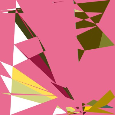 Geometrik soyutlama üretken sanat arkaplan çizimi