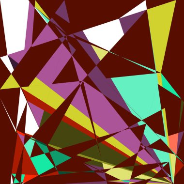 Geometrik soyutlama üretken sanat arkaplan çizimi