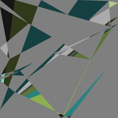 Geometrik soyutlama üretken sanat arkaplan çizimi