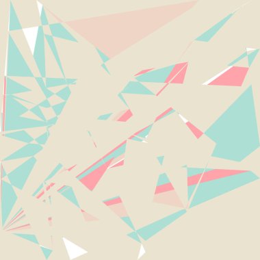 Geometrik soyutlama üretken sanat arkaplan çizimi