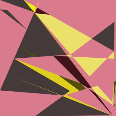 Geometrik soyutlama üretken sanat arkaplan çizimi