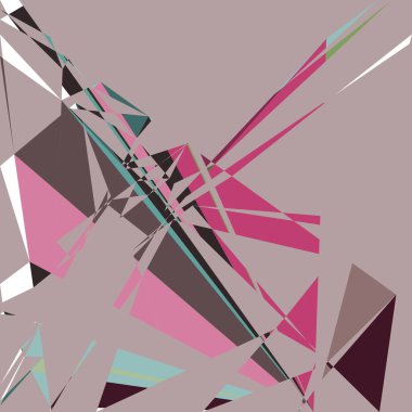 Geometrik soyutlama üretken sanat arkaplan çizimi