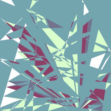 Geometrik soyutlama üretken sanat arkaplan çizimi