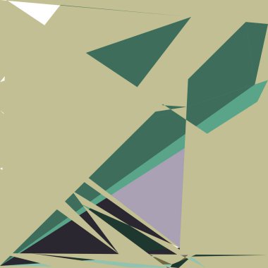 Geometrik soyutlama üretken sanat arkaplan çizimi