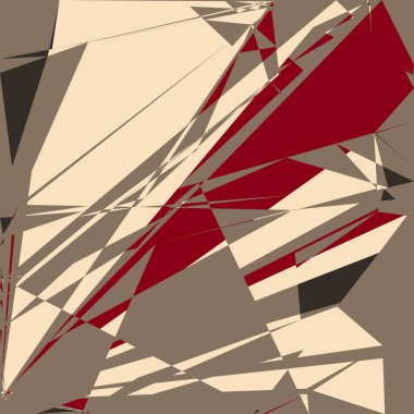 Geometrik soyutlama üretken sanat arkaplan çizimi