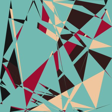 Geometrik soyutlama üretken sanat arkaplan çizimi