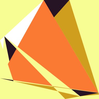 Geometrik soyutlama üretken sanat arkaplan çizimi